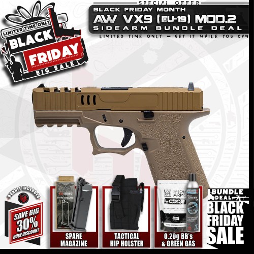 AW EU-Series VX9 (EU19) (Tan), SAVE BIG with our BLACK FRIDAY SIDEARM BUNDLE DEALS